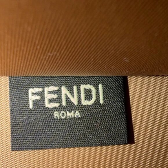 FENDI Technical Fabric Plexiglass FF Medium Fendi Sunshine Shopper Tote Beige - Picture 16 of 16